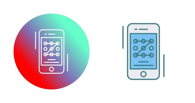 icono de vector de código de patrón