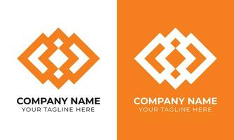 Professional modern minimal monogram business logo design template Free Template vector