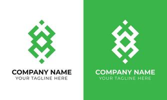 Professional modern minimal monogram business logo design template Free Template vector