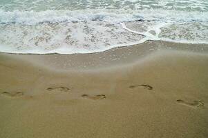 Impressions of the endless beach at the northern sea in Blavand Denmark photo