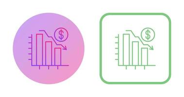 Chart Down Vector Icon