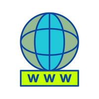Unique World Wide Web Vector Icon