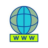 Unique World Wide Web Vector Icon