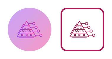 Pyramid Graph Vector Icon