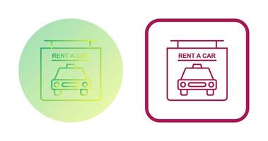 Rent a Car Vector Icon