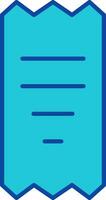 Unique Receipt Vector Icon
