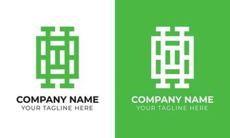 Corporate modern minimal monogram business logo design template Free Template vector