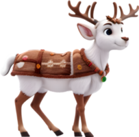 reindeer ai generative png