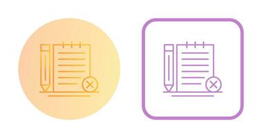 Unchecked Notes Vector Icon