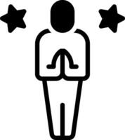 solid icon for blessed vector