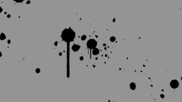 Animated Transparent Ink Stain Splatter Video Overlay Motion Graphic