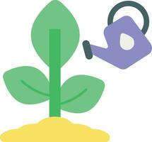 Plant Watering flat icons design style vector