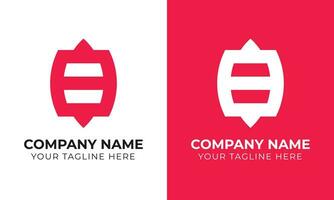 Creative corporate modern minimal monogram abstract business logo design template Free Template vector