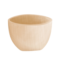 de madera cuenco hecho de madera png