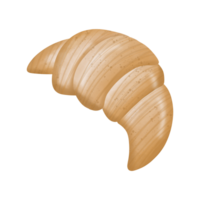 Croissant Brot gebacken png