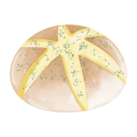 Garlic Cream Cheese Bread png