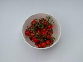 Cherry tomatoes in a Bowl. photo