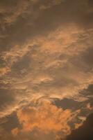 Colored Clouds at Sunset near the Ocean photo