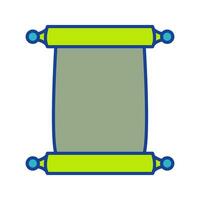 Scroll of Paper Vector Icon