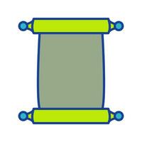 Scroll of Paper Vector Icon