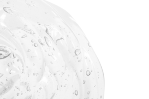 Transparent cosmetic gel. On an empty background. png