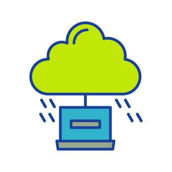 Cloud Computing Vector Icon