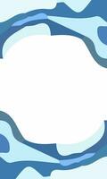 Aesthetic blue abstract background with copy space area. Suitable for poster and banner vector