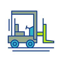 Forklift Vector Icon