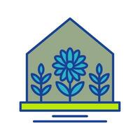 icono de vector de casa de campo