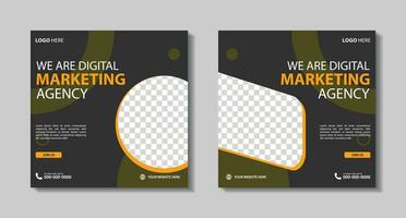 digital negocio márketing bandera para social medios de comunicación enviar modelo. negocio enviar diseño para publicidad vector