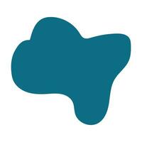 abstract blobs dark blue for background vector