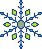 icono de vector de copo de nieve