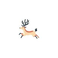 Reindeer . Perfect for adding a touch of Christmas spirit to graphics, cards, websites, and apps. Vector icon illustration template