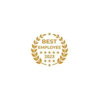 Best employee 2023. Vector logo icon template