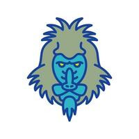 Mandrill Vector Icon