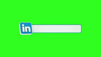 linkedin animatie kopiëren ruimte tekst Oppervlakte Aan groen scherm video