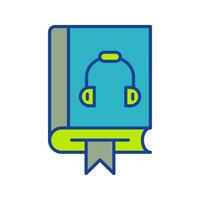 icono de vector de audiolibro