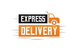 vector fast express delivery design symbol