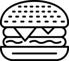 diseño de icono de vector de hamburguesa