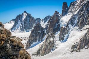 View on the Alps from the Aiguille du Midi , Chamonix. photo