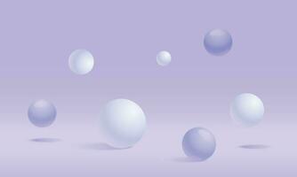 Vector realistic shiny spheres background