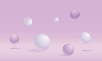 Vector realistic shiny spheres background