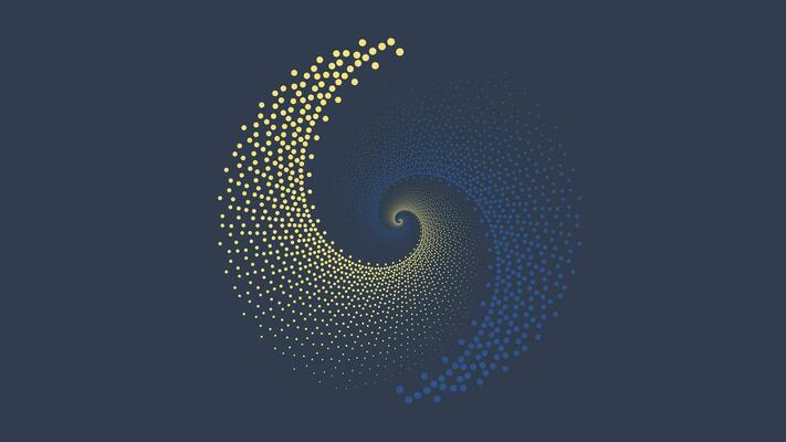Abstract spiral vortex style minimalist background.