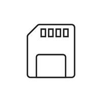 sd card icon vector