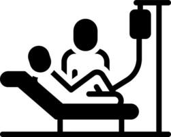 solid icon for therapist vector