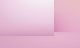 Vector abstract pink background studio empty backdrop product display scene for product