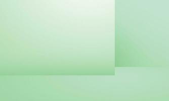 Vector abstract green background studio empty backdrop product display scene for product