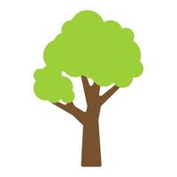 Vector cartoon tree vector design set with simple modern design