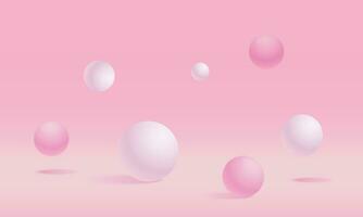 Vector realistic shiny spheres background