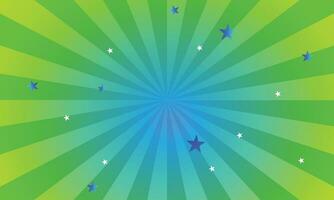 Vector gradient background with star and rays